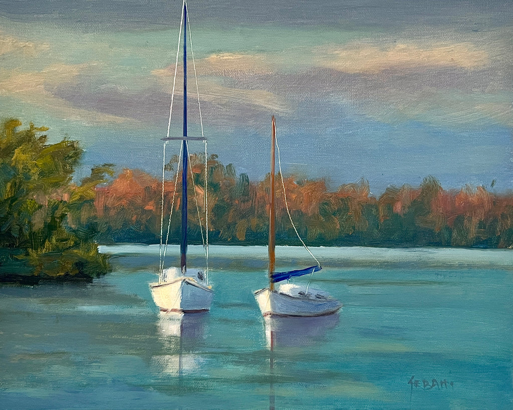 Sailboats at Sunset