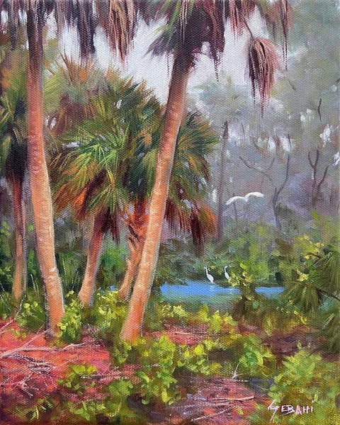 Florida Tropical Landscape Art Print  - Art Print