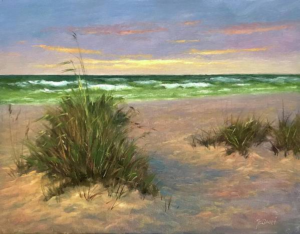 Coastal Dune Sunset Art Print - Art Print