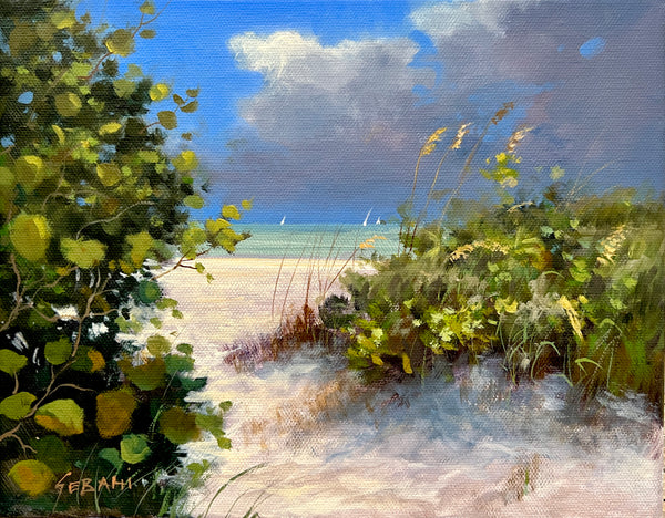 Naples Beach Seascape. Original