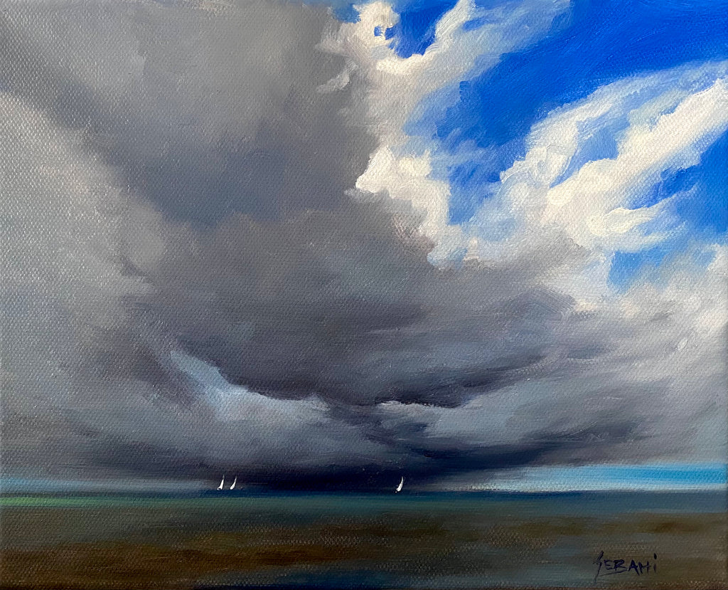 Coastal Clouds Seascape. Original!