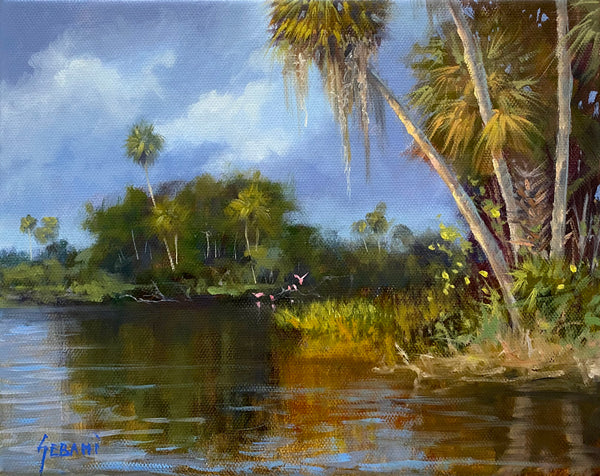 Florida Peaceful River Glow. Original!