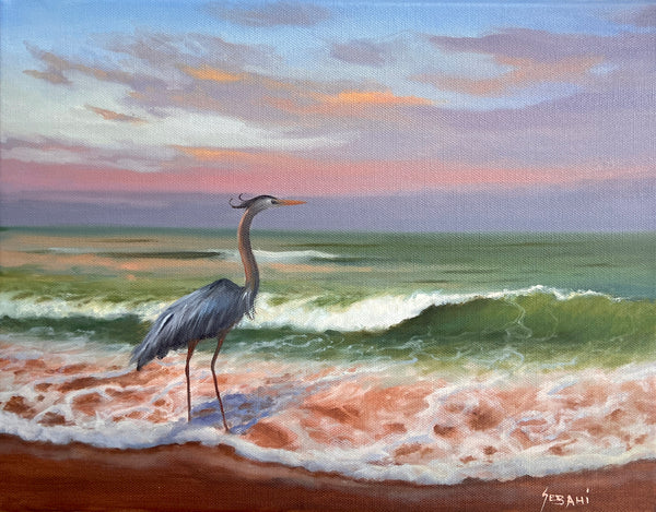 Great Blue Heron by The Sea Wildlife. Original