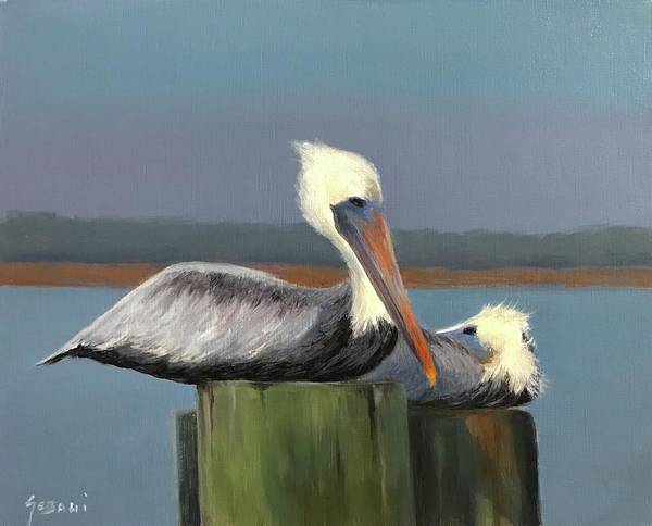 Pelicans Wildlife Bird Art Print  - Art Print