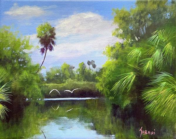 RiverBend Park, Florida Landscape Art Print  - Art Print