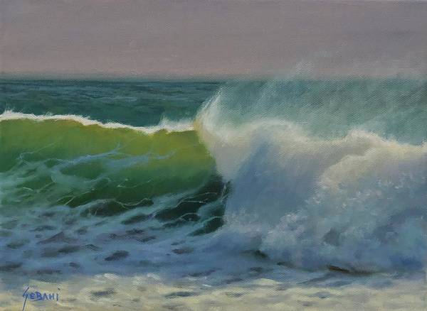 Wave Profile Seascape Art Print  - Art Print